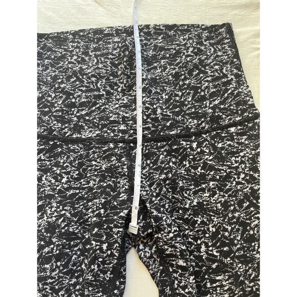 Lululemon Wunder Under Pant Legging Hi-Rise Ice Breaker White Black Iced Wave 6 - Picture 8 of 10